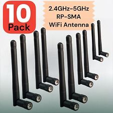 10pcs Dual Band WiFi Antenna 2.4GHz 5GHz 2dBi RP-SMA For Wireless LAN Router New