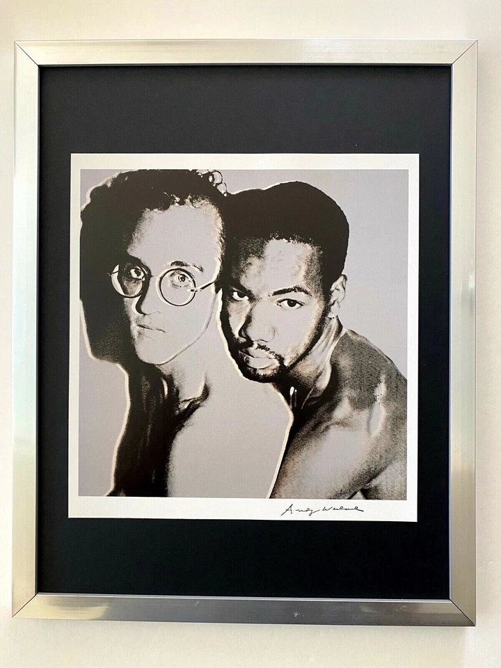 Andy Warhol | Impresión Keith Haring 1984 vintage firmada | Montada en tablero 11x14 Foto 1 de 4