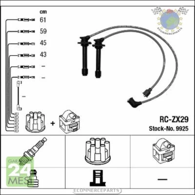 Kit cavi accensione NGK per FORD USA PROBE MAZDA MX-6 626 - Immagine 1 di 3