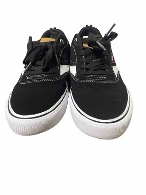 LEVI'S ZAPATILLAS DE SKATE CON CORDONES NEGRAS/BLANCAS PERFORADAS Talla 9 EE. UU.) 42,5 (EUR) 8 (REINO Unido Foto 1 de 4