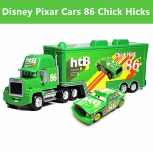 Disney Pixar Cars 86 Chick Hicks Mack Truck & Auto 1:55 Diecast Spielzeugauto lose - Bild 1 von 8