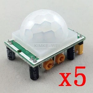 5 x HC-SR501 IR Pyroelectric Human Infrared PIR Motion Sensor Detector Module - Picture 1 of 4