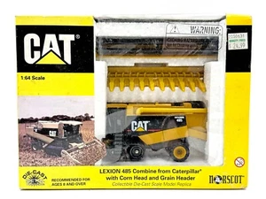 1/64 Cat Lexion Combine 485 With Corn And Grain Heads - Picture 1 of 1