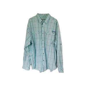 Fisherman Vented Button Up Mens Shirt 2XL Light Outdoor World Wide Sportsman - Picture 1 of 15