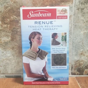 Sunbeam Neck Renue Tension Relief Heating Pad Heat Wrap - Picture 1 of 12