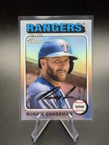 ROBBIE GROSSMAN 2024 Topps Herage Chrome Silver Refractor #142 Rangers /225 - Bild 1 von 2