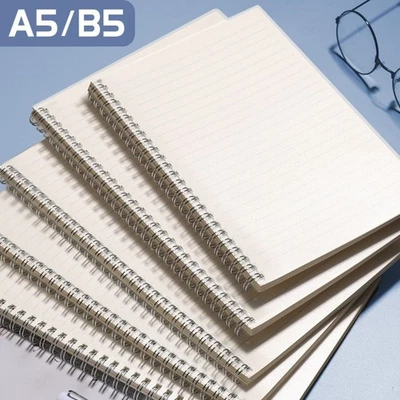 Grids/Blank/Horizontal Line Spiral Notebook A5/B5/A4 Notepad  Students Gift - Image 1 of 4