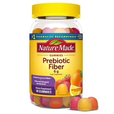 Nature Made Prebiotic Fiber Gummies for Adults and Kids, Fiber Supplement for... - Image 1 of 4