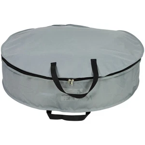 Northlight 36" Gray and Black Multi-Seasonal Wreath Storage Bag - Picture 1 of 7