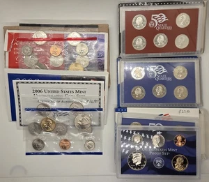 2006 US Mint Lot: 90% Silver Quarter Set, Uncirc P&D, Proof, & Clad Quarter set - Picture 1 of 2