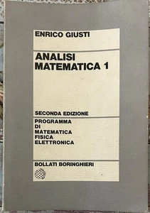 Analisi matematica Vol. 1 di Enrico Giusti, 1988, Bollati Boringhieri - Picture 1 of 1