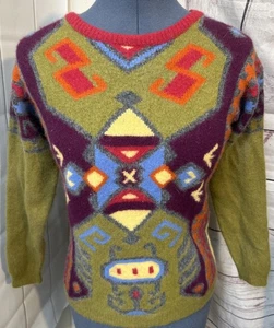 De colección ib difusión suéter lana pelo de conejo suéter mujer pequeño multicolor - Imagen 1 de 7