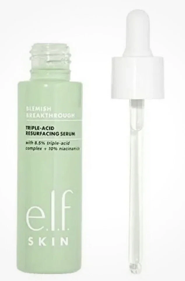 ELF e.l.f. Тройная кислотная восстанавливающая сыворотка Blemish Breakthrough, 0,94 унции (без коробки) - Изображение 1 из 1