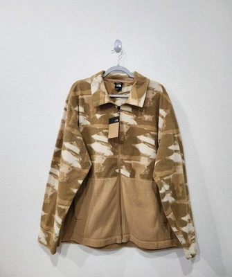 Jaqueta de lã The North Face Pali Pile zíper completo manteiga de amêndoa abstrata tamanho XL  - Imagem 1 de 4