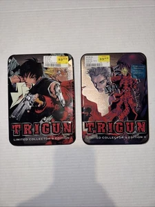 Trigun Limited Collectors Editions 1 and 2 DVD Metal Boxes Anime - Picture 1 of 6