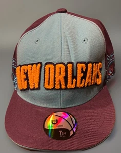 Neu mit Etikett selten!! Vintage NBA New Orleans Hornets Licensed Fitted 7 3/4 Cap Mütze UNK - Bild 1 von 6