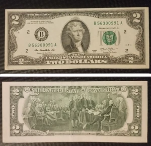 2 Dollar Bill – 2013 Series – Part 5 of 10 – From Europe - Picture 1 of 1