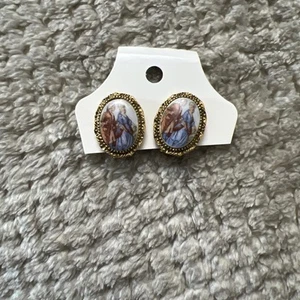Orecchini vintage vittoriani a clip - Foto 1 di 5