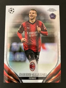 2023-24 Topps Chrome UEFA CC Refractor Rookie RC 68  Francesco Camarda AC MILAN - Bild 1 von 2