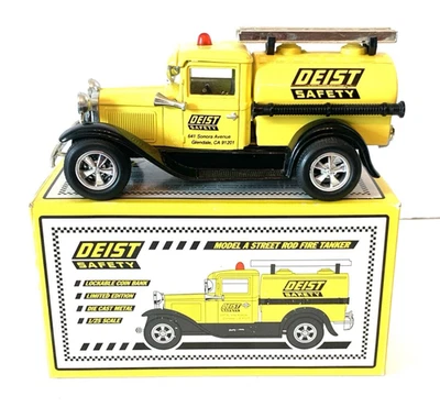 Deist Safety Model A Street Rod Fire Tanker Liberty Classic Die-Cast Bank 1/25 - Image 1 of 4