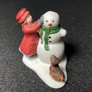 Dept 56 Heritage Village Snow Girl Making Snowman W/ Dog Replacement Piece 59382 - Picture 1 of 8