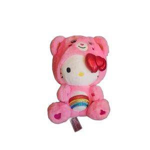 Peluche Hello Kitty vestito come orso allegro 8 pollici taglia divertente - Foto 1 di 2