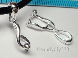 1x HELLER STERLINGSILBER PRISE ANHÄNGER KAUTION VERSCHLUSS SCHIEBEVERBINDER N642 - Bild 1 von 2
