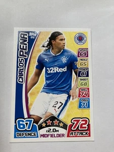 Carlos Pena - Rangers FC - SPFL 2017/18 MATCH ATTAX card - Picture 1 of 2