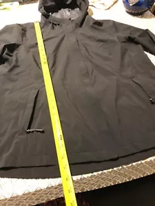32 DEGREES COOL WATERPROOF BREATHABLE RAIN JACKET UNISEX STRETCH Size XL black - Picture 1 of 7