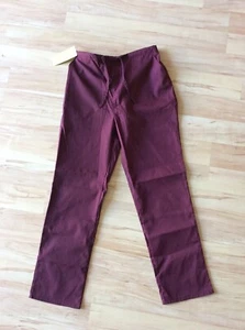 New Natural Uniforms Natural Comfort Nurse Scrubs Uniform Pants Maroon Size XS - Picture 1 of 4