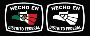 Hecho en Distrito Federal Decal Car Window Laptop Vinyl Sticker Mexico DF troka - Picture 1 of 13