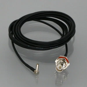 RP-TNC Female Bulkhead to TS9 Male Elbow RF 0.5~15FT Cable For Antenna Radio - Picture 1 of 5