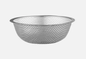 Premium Drain Basket Mesh Colander Metal Bowl Vegetable Washing Basket - Picture 1 of 2