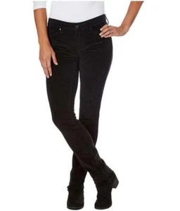 NWT Calvin Klein Ladies' Ultimate Skinny Corduroy Pants Black Select Size - Picture 1 of 3
