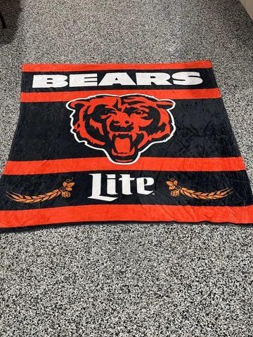 Chicago Bears NFL Fleece Stadium Blanket 58”x51” New Cover