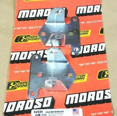 Montajes de motor sólido Moroso bloque pequeño de acero Chevy SBC Corvette Nova corto y ancho Foto 1 de 2