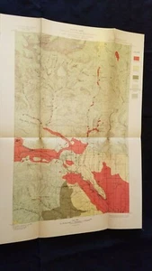 1896-7 WASHINGTON MT. STUART Quadrangle U.S. GEOLOGICAL SURVEY MAP Timber Trees - Picture 1 of 2