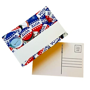 Salir y votar postales a los votantes - Botón político patriótico - Cantidad 100 - 4x6 - Imagen 1 de 5