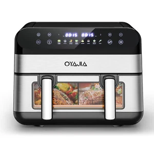 10L Doppel Airfryer Heißluftfritteuse Dual XXL Fritteusen ohne Öl Fett Friteuse - Bild 1 von 19