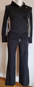 Adidas Sport Combi Jacke Hoody und Hose schwarz weiß Gr. 38 – nicht getragen - Bild 1 von 9