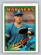 1988 Topps Future Stars Rookie RC #246 Mike Campbell Seattle Mariners