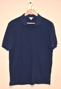 Calvin Klein Polo Shirt Size Medium M Blue Short Sleeve Ringer Adult Mens Casual - Picture 1 of 5