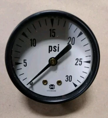 Ametek 050653 P500 Pressure Gauge 30 PSI,  2" Face 1/8" CBM F102 - Image 1 of 3