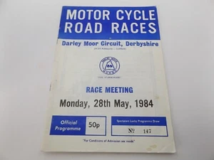 1984 DARLEY MOOR PROGRAMME 28/5/84 - MOTORCYCLE RACE MEETING - Picture 1 of 1