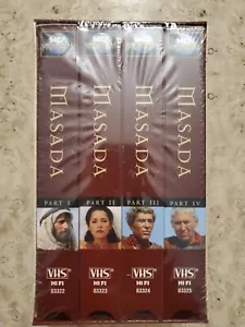 NOS Sealed 4 x VHS TAPE Box Set MASADA Universal (c)1997 PARTS I-IV Hi Fi 83323 - Picture 1 of 7