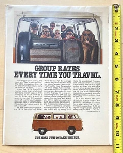 Vintage Original 1978 Volkswagen Station Wagon VW Bus Magazine Print Ad 8x11" - Picture 1 of 1