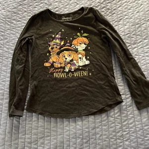 Paw Patrol Halloween HOWL-O-WEEN Youth Kids Long Sleeve Tee Shirt 6 Skye Chase - Picture 1 of 3
