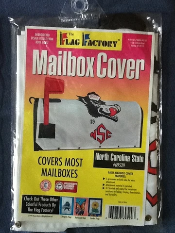 NC State Wolfpack Flag Factory Two-Sided Mailbox Cover; ACC; NCAA Football Cover