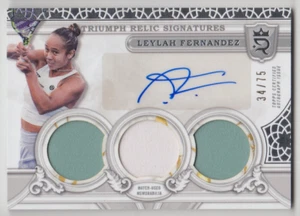 2024 Topps Royalty Tennis Leylah Fernandez Triumph Relic Signatures Auto /75 - Picture 1 of 2