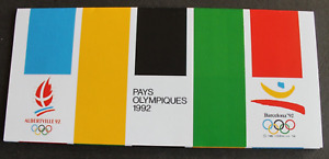 Emission commune FRANCE - ESPAGNE - 1992 - Jeux Olympiques  Neuve sans blister -